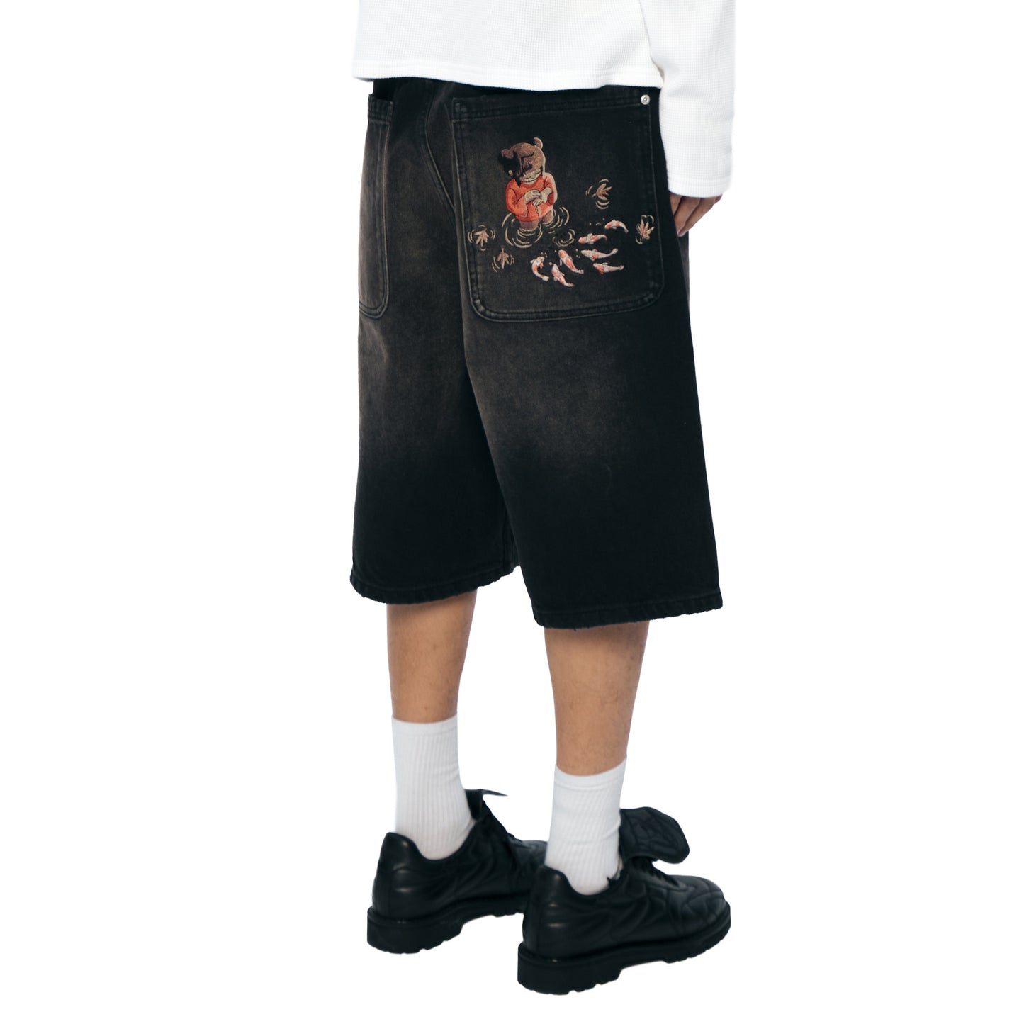 "koi fish v2" Jorts black
