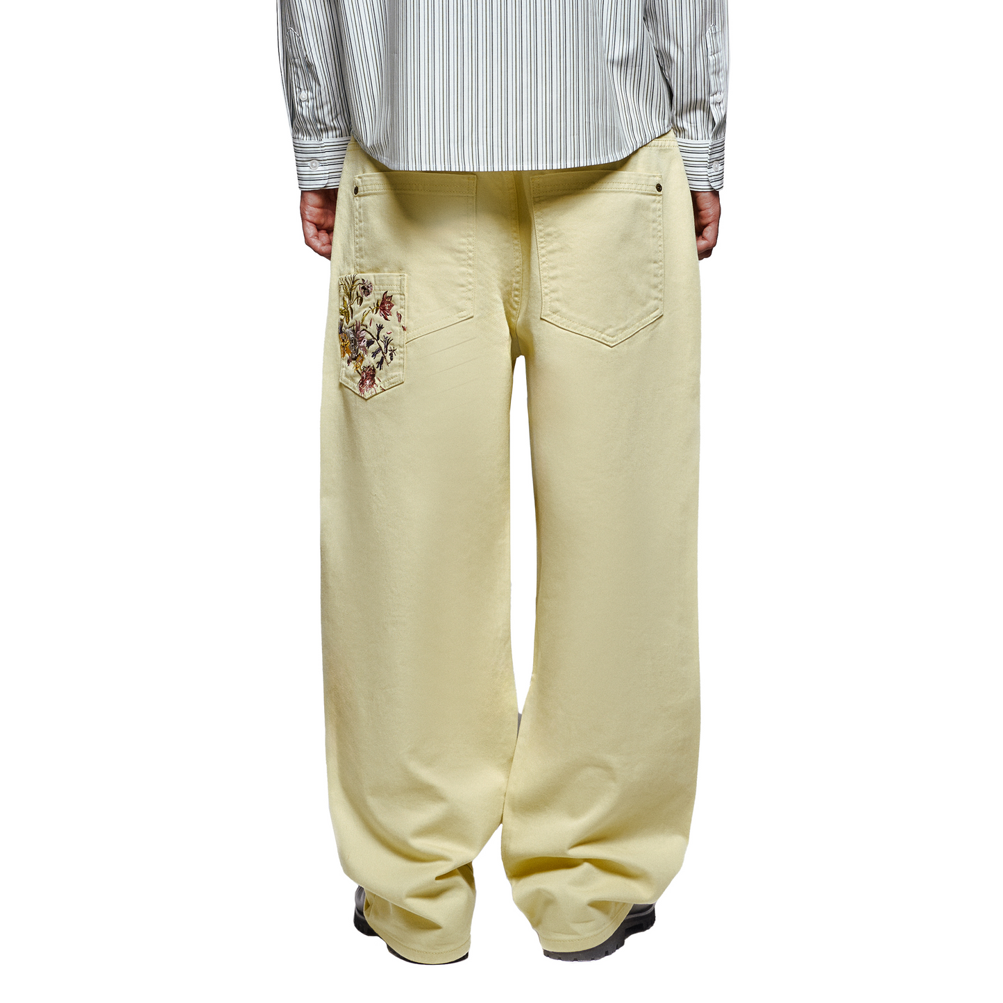 "garden of eden" Denim butter yellow