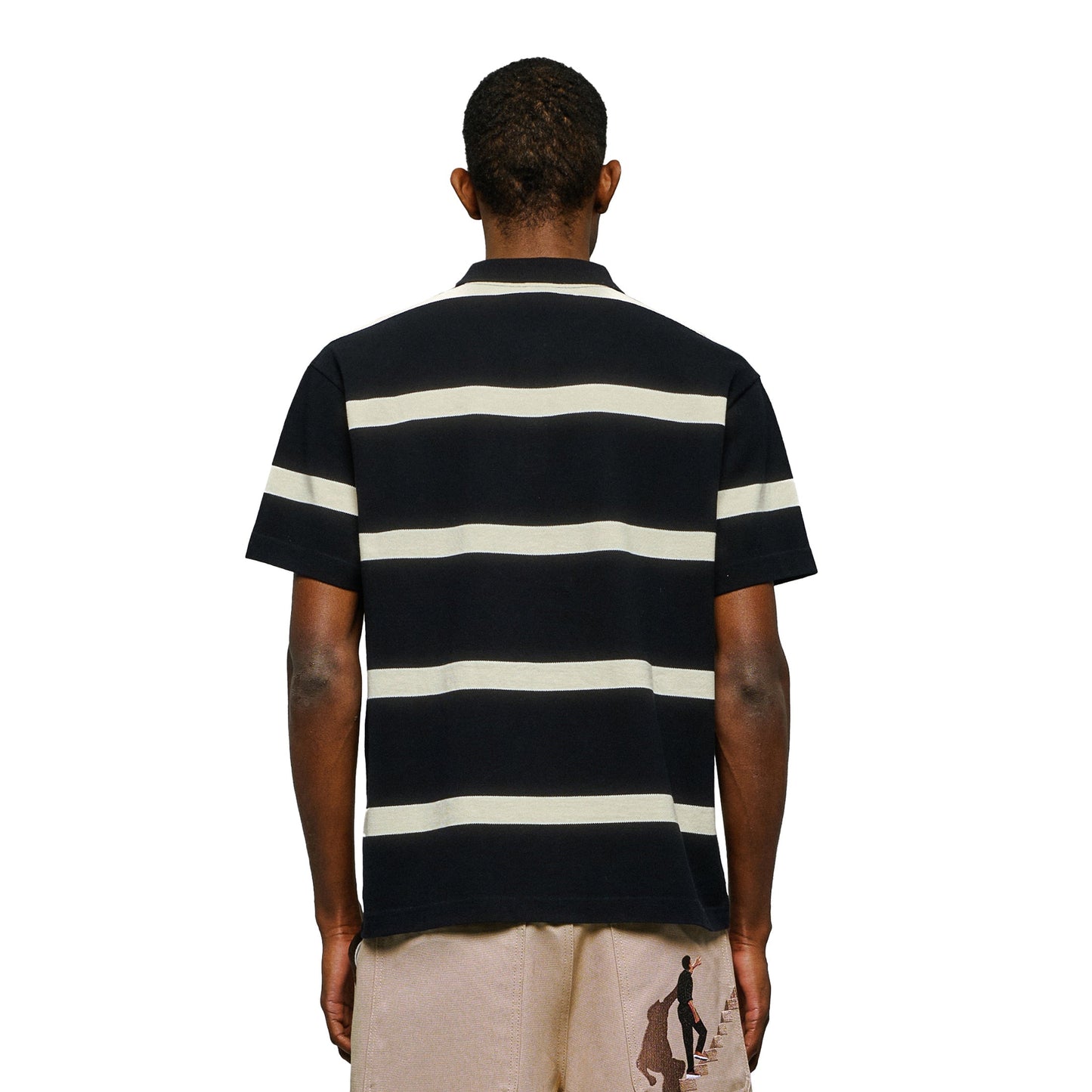 "on air" striped Polo T Shirt