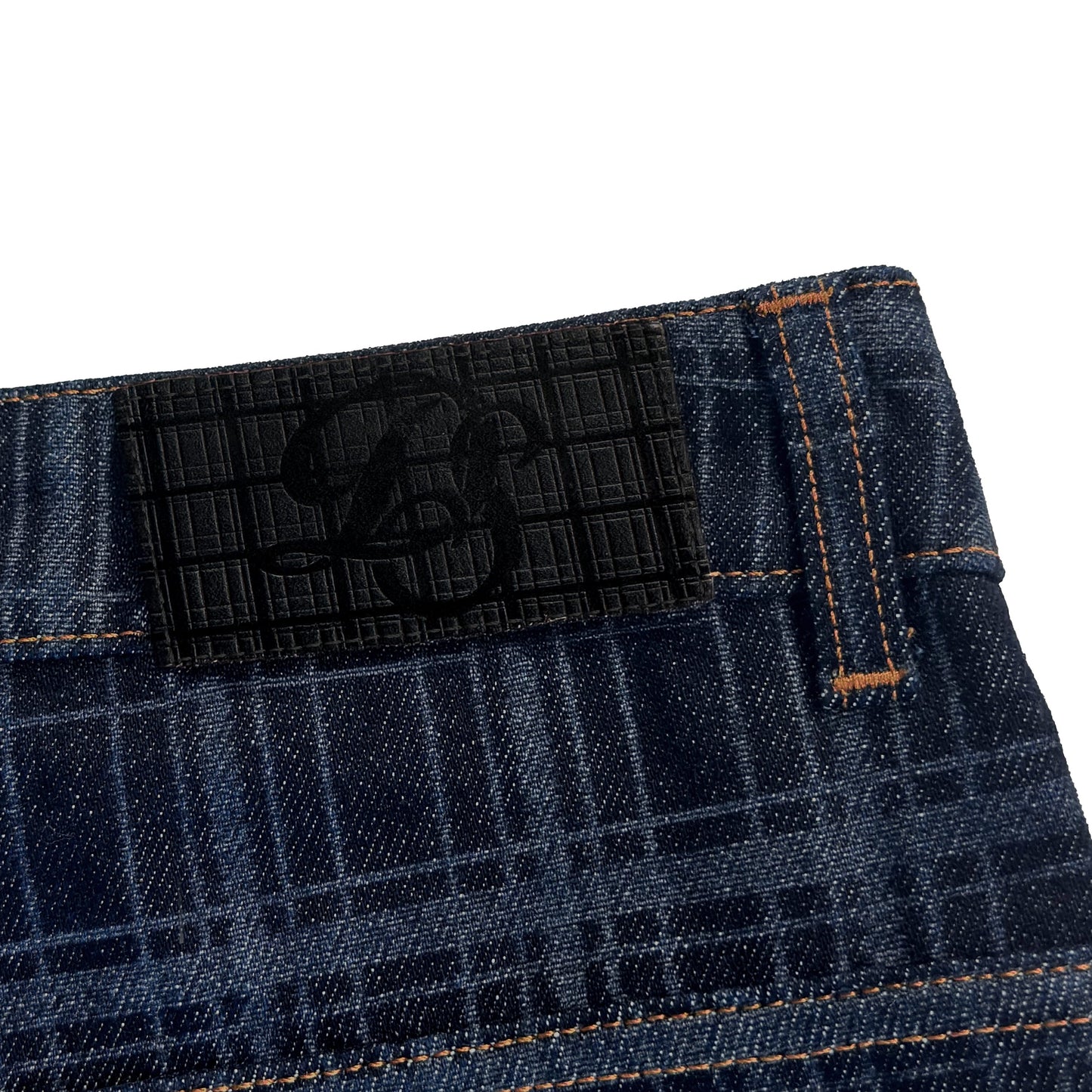 "gallery" laser printed Denim