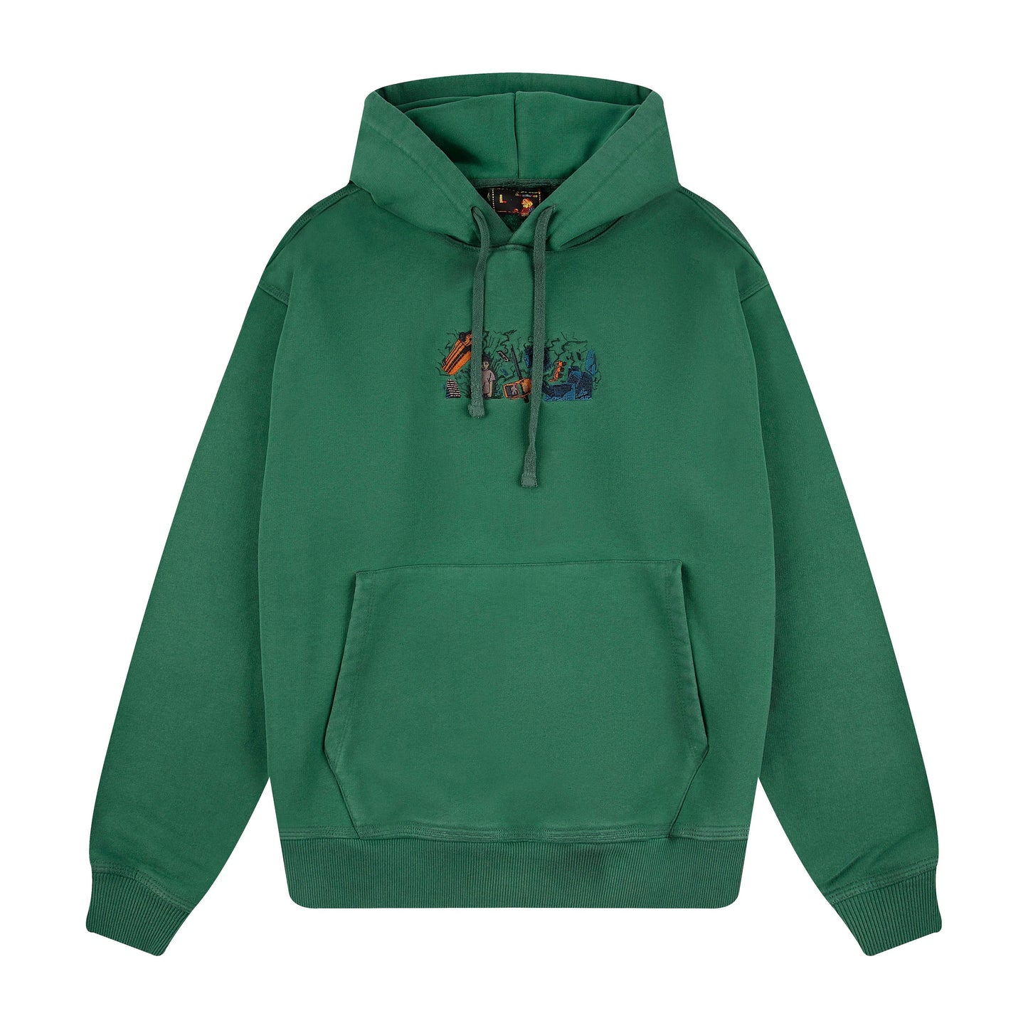 "super kid" Hoodie green