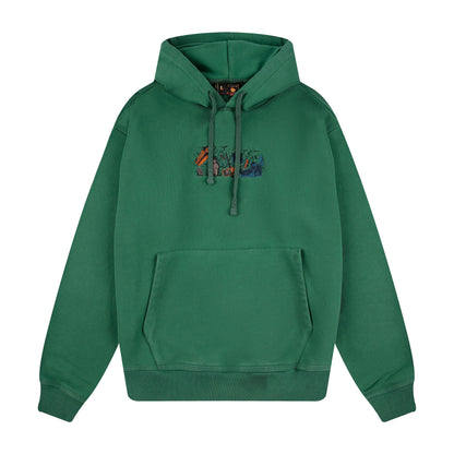 "super kid" Hoodie green