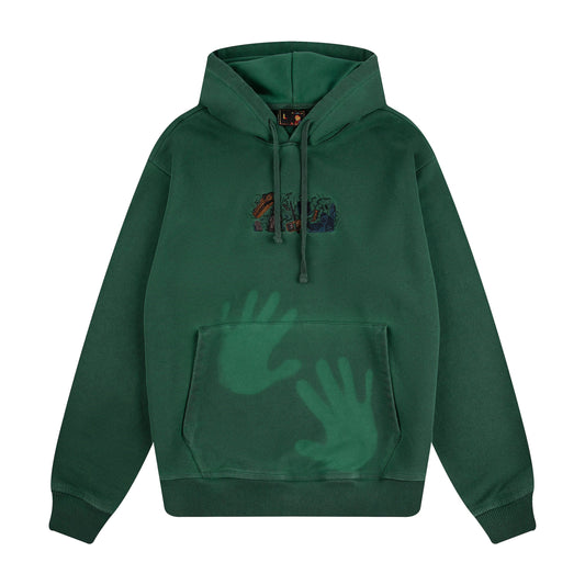 "super kid" Hoodie green