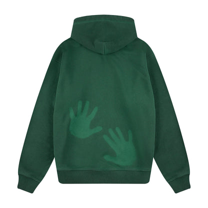 "super kid" Hoodie green