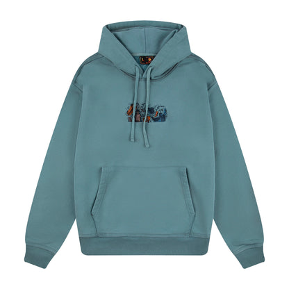 "super kid" Hoodie blue