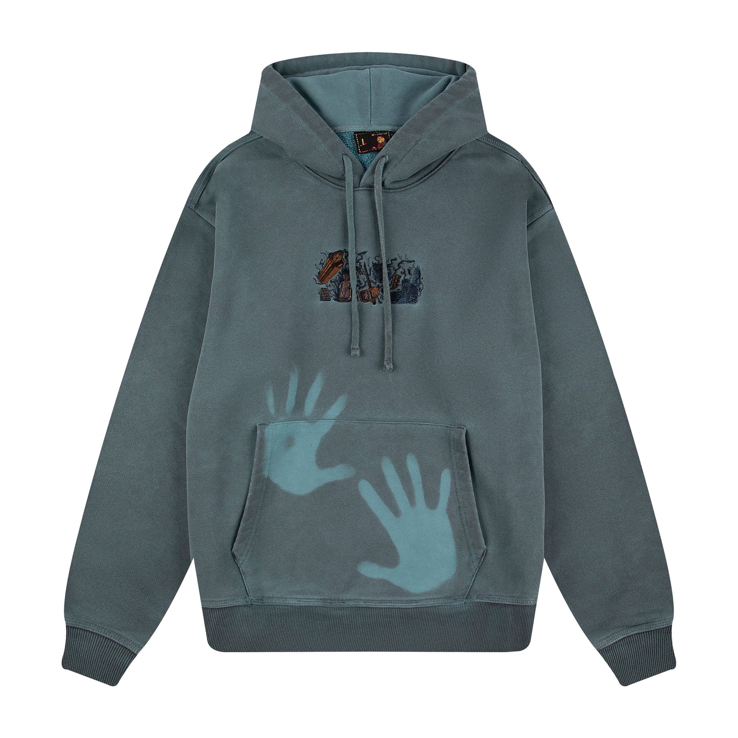 "super kid" Hoodie blue