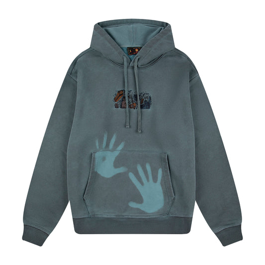 "super kid" Hoodie blue