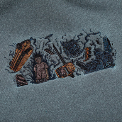 "super kid" Hoodie blue