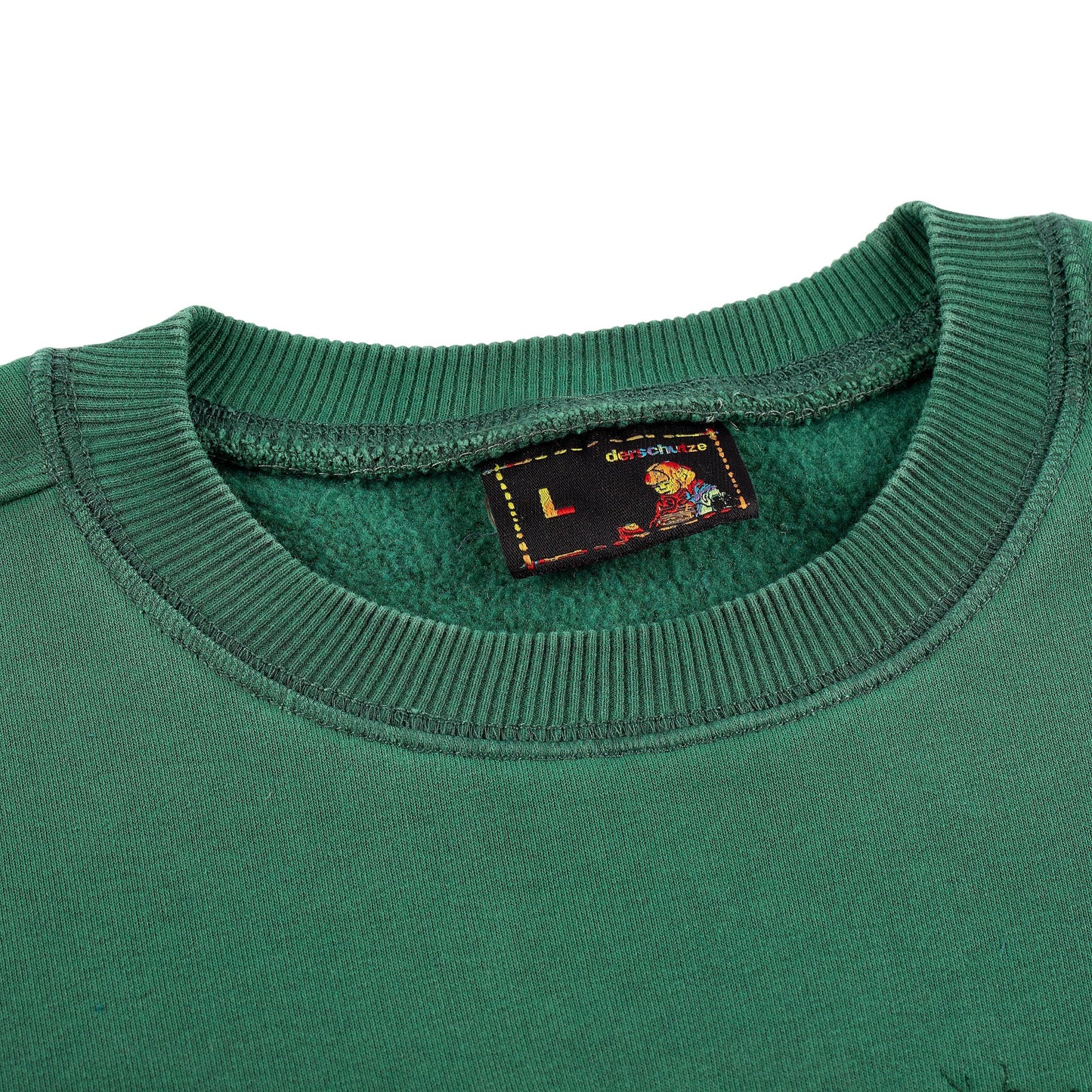"super kid" crewneck green