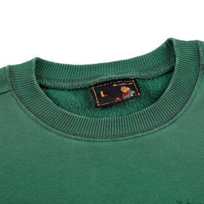 "super kid" crewneck green