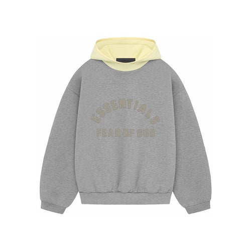 SS24 Hoodie Dark Heather Oatmeal/Garden Yellow