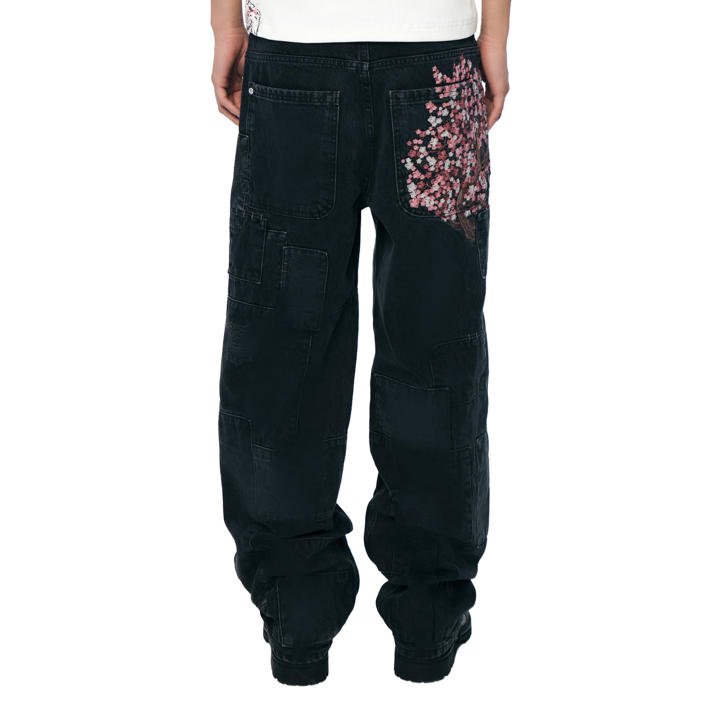 "blossom v2" patchwork Denim black