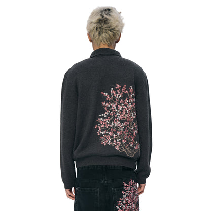 "blossom v2" polo zip Knit