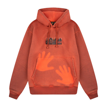 "super kid" Hoodie orange