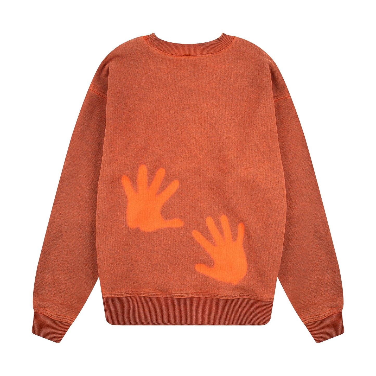 "super kid" crewneck orange
