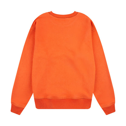 "super kid" crewneck orange