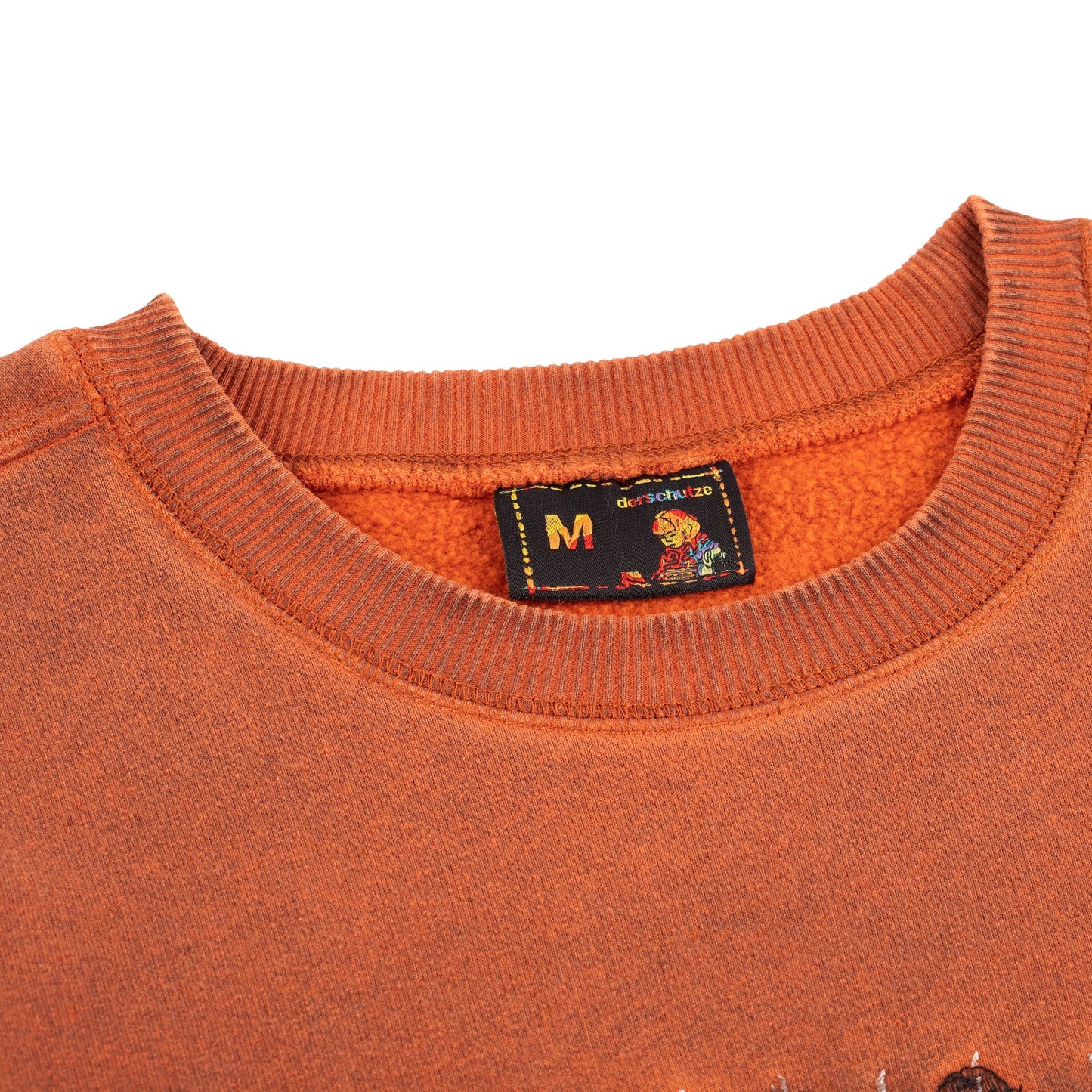 "super kid" crewneck orange