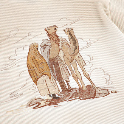 "yasmin v3" waffle long sleeve off white