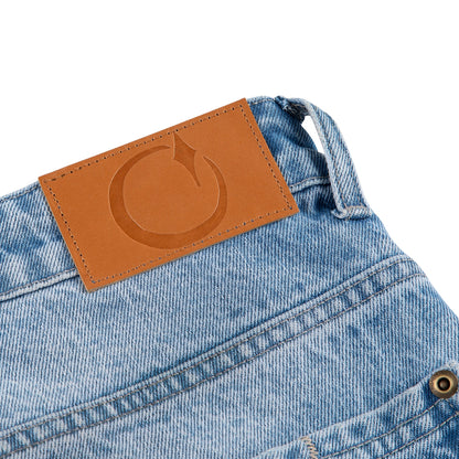 "yasmin v3" Jorts blue updated fit