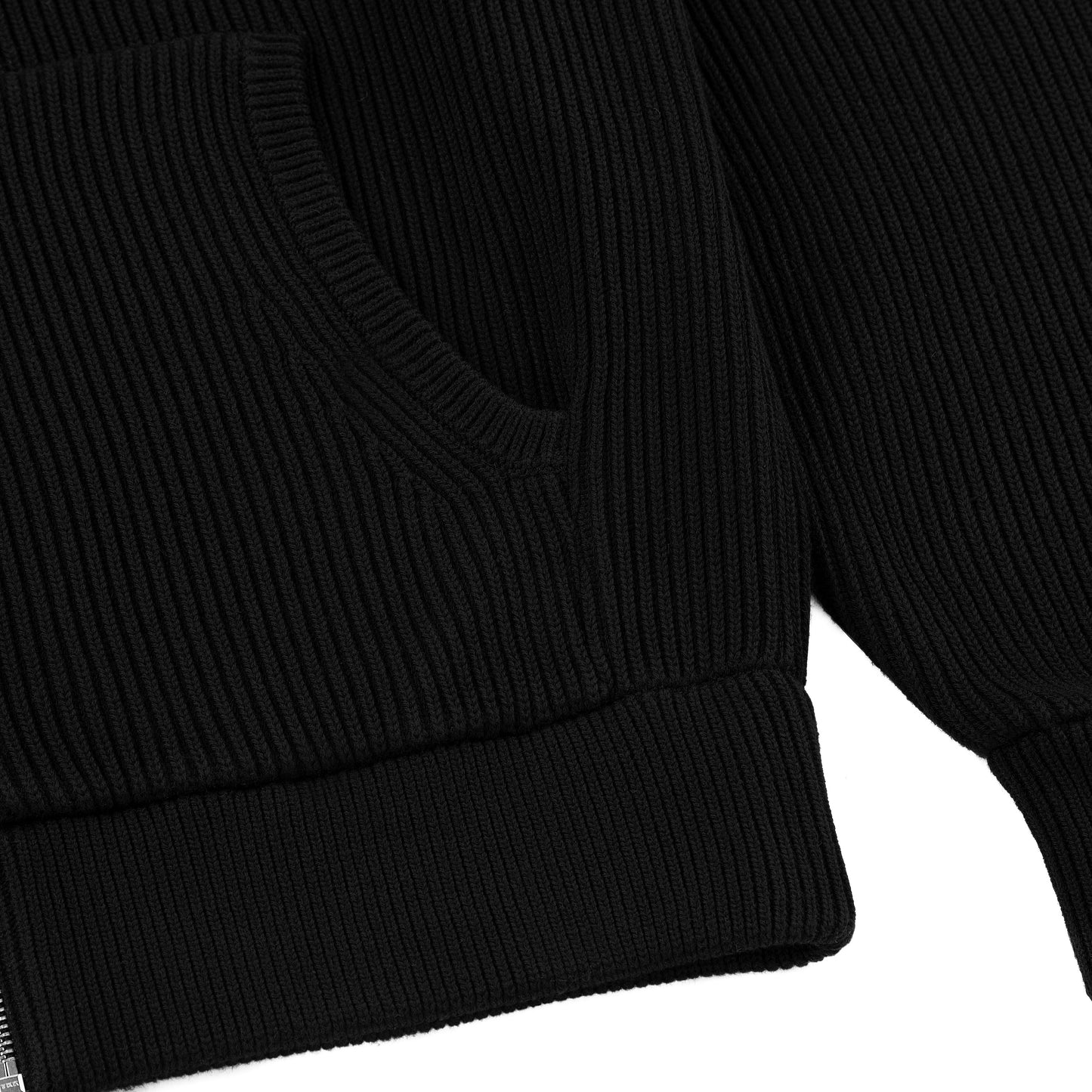 "yasmin v3" Zip Up knit black