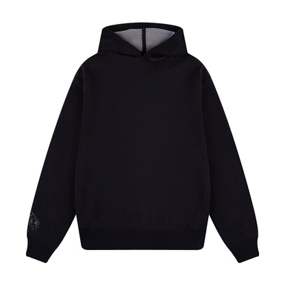 "awakening" knit Hoodie black