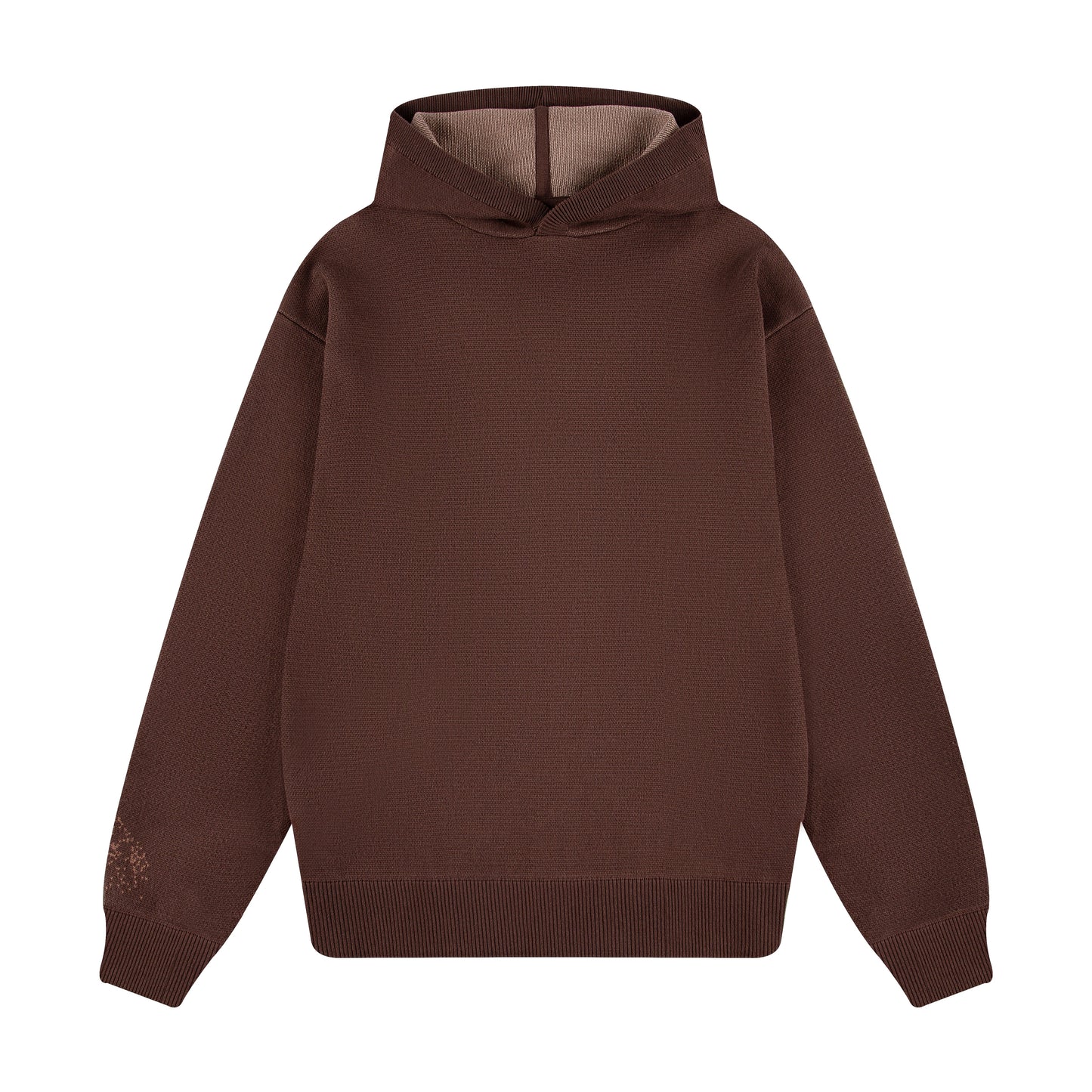 "awakening" knit Hoodie brown