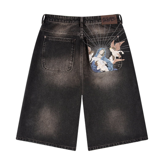 "awakening" Jorts brown tint