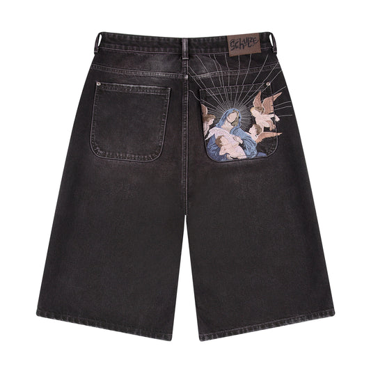 "awakening" Jorts purple tint
