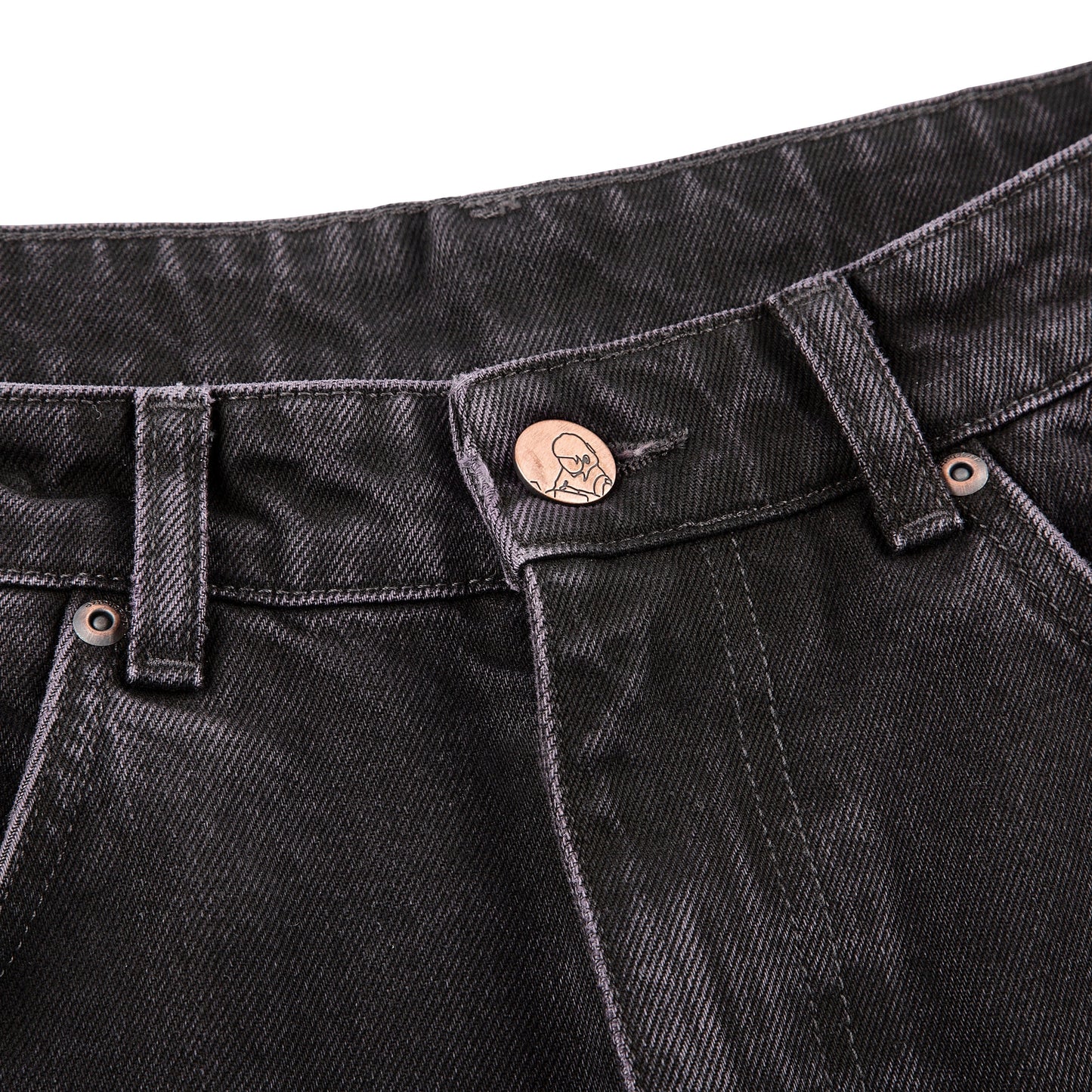 "awakening" Jorts purple tint