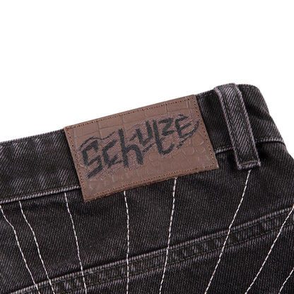 "awakening" Jorts purple tint