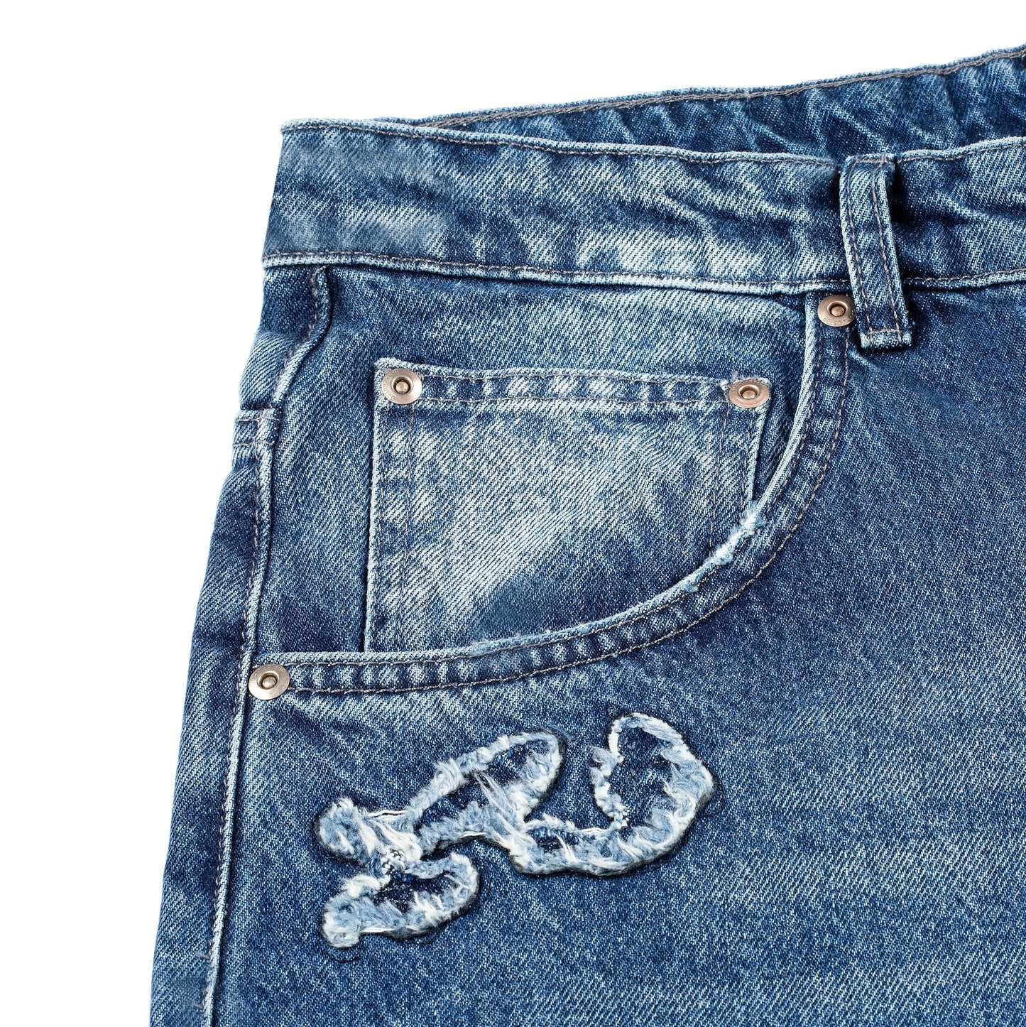 "koi fish v2" denim blue