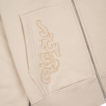 "western" Zip Up beige