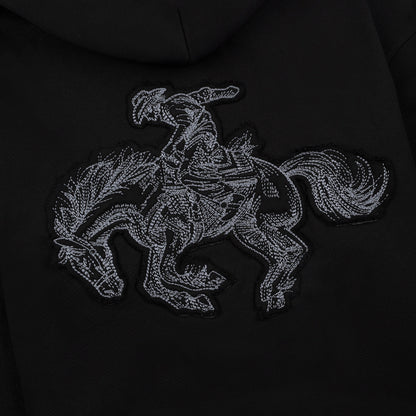 "western" Zip Up black
