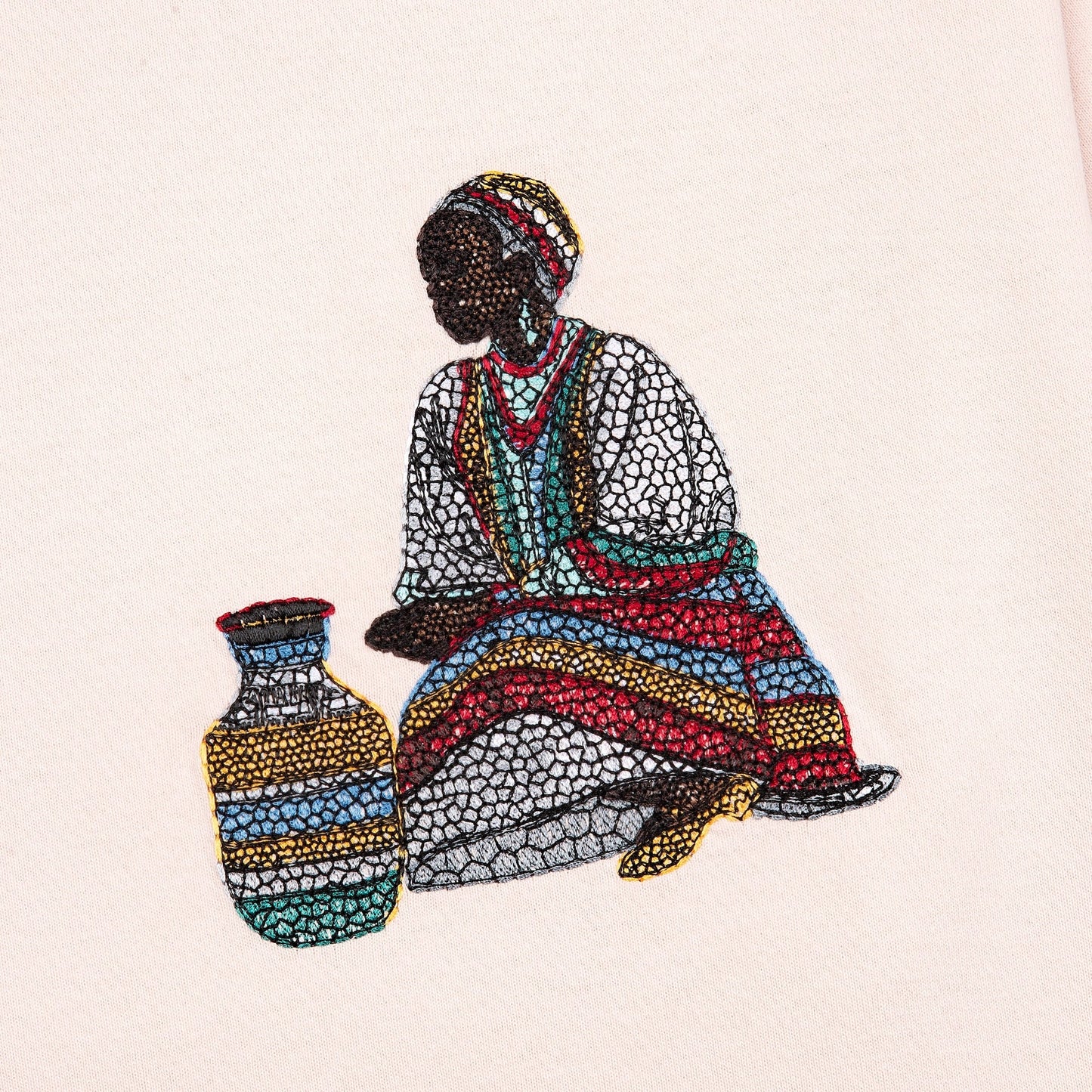 "mosaic" T Shirt powder pink