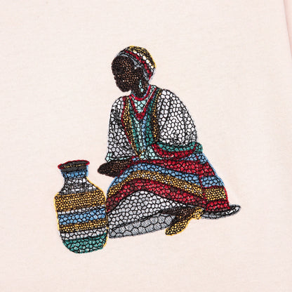 "mosaic" T Shirt powder pink