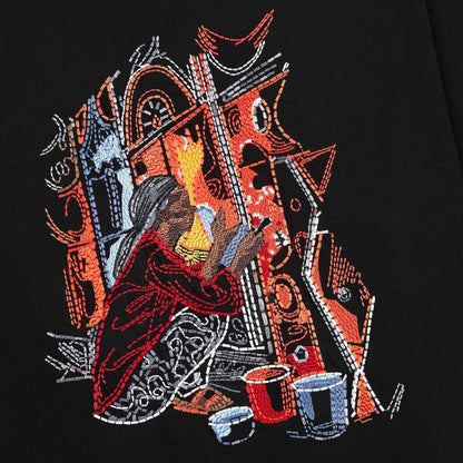 "mosaic" T Shirt black 01