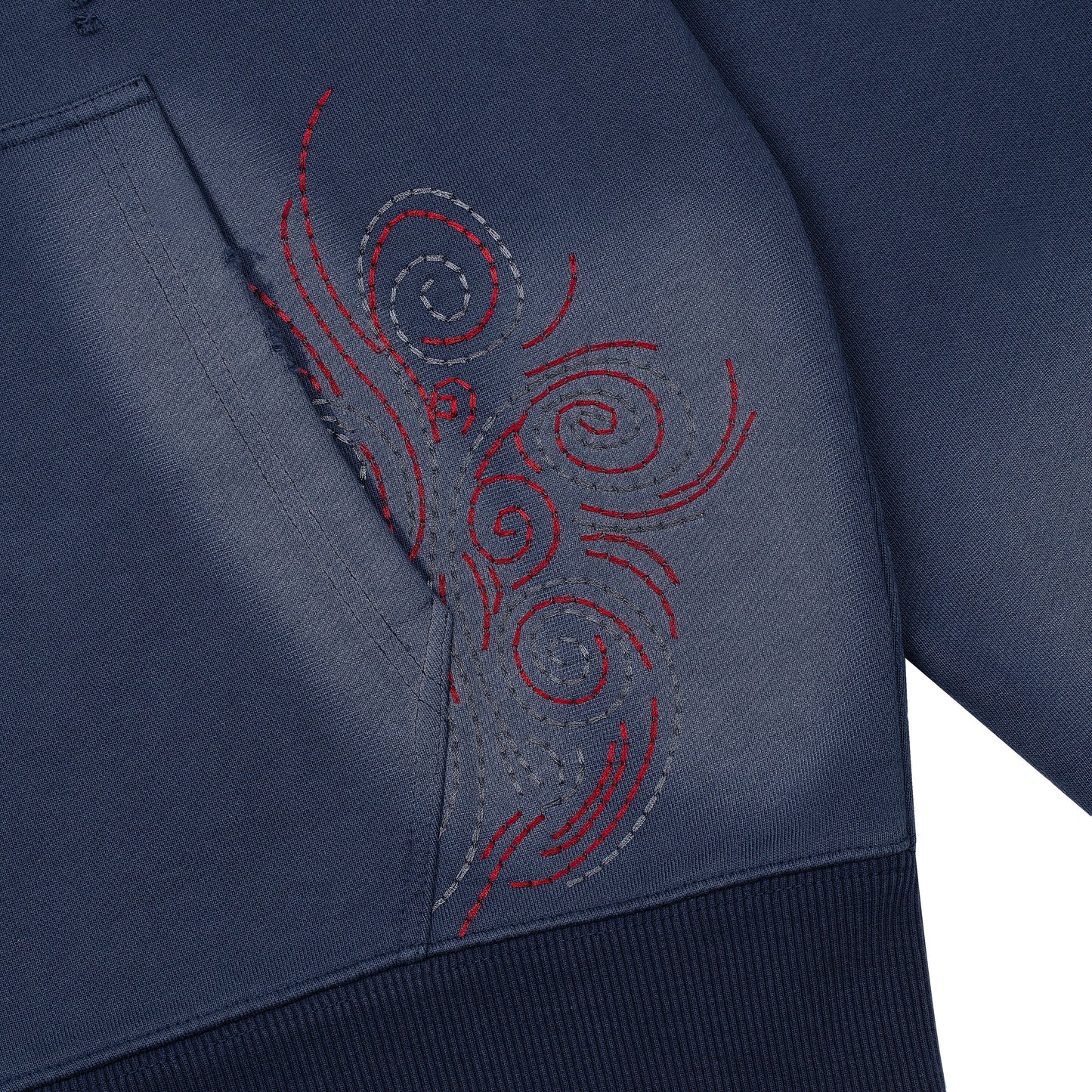 "mosaic" Zip Up Navy