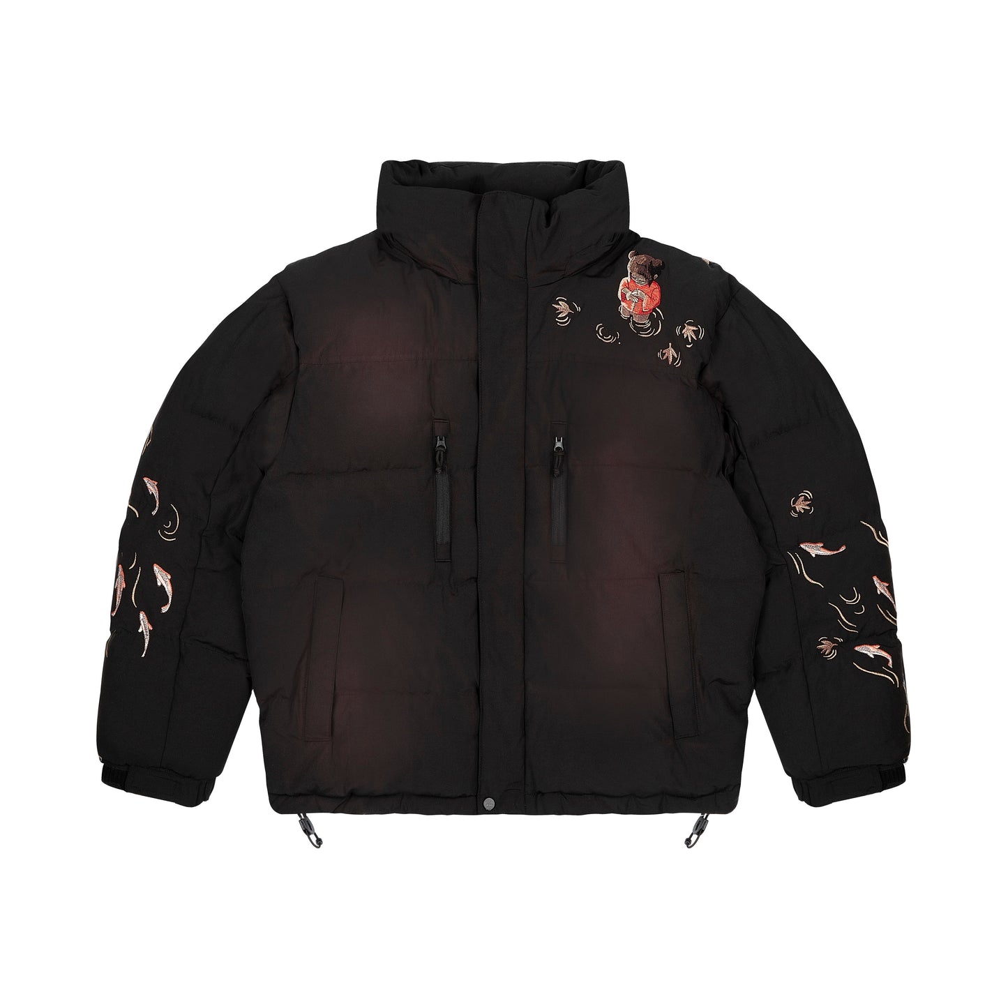 "koi fish" Puffer black