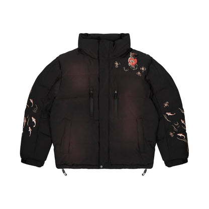 "koi fish" Puffer black