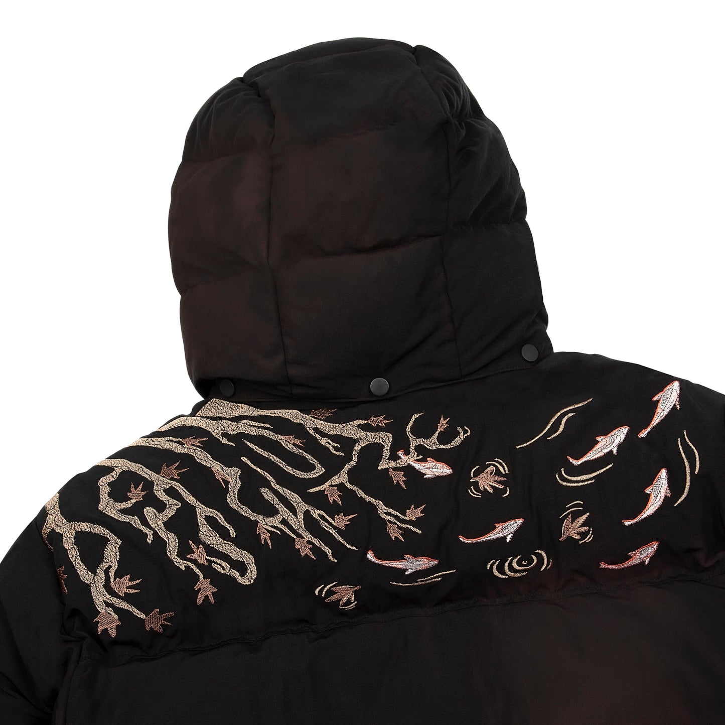 "koi fish" Puffer black