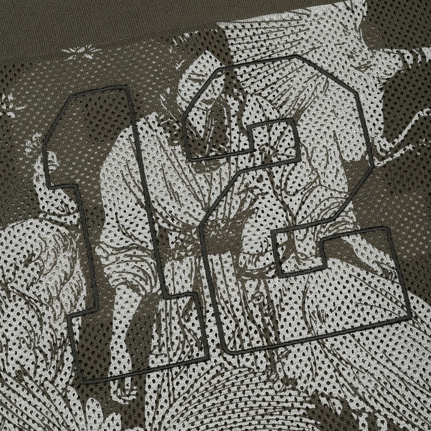 "sashiko v2" knit jersey brown