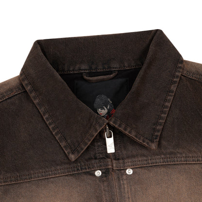 "jazz v2" denim Jacket brown