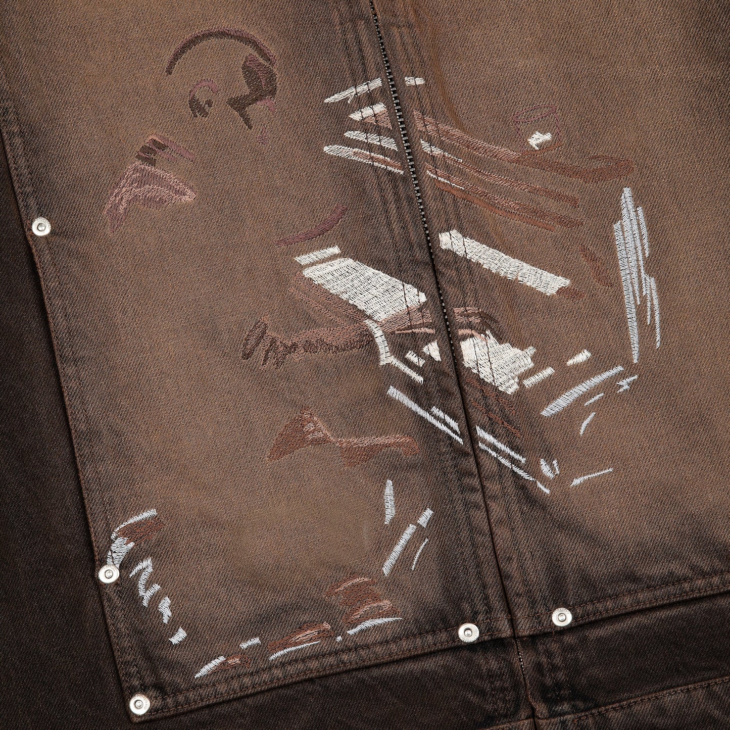 "jazz v2" denim Jacket brown