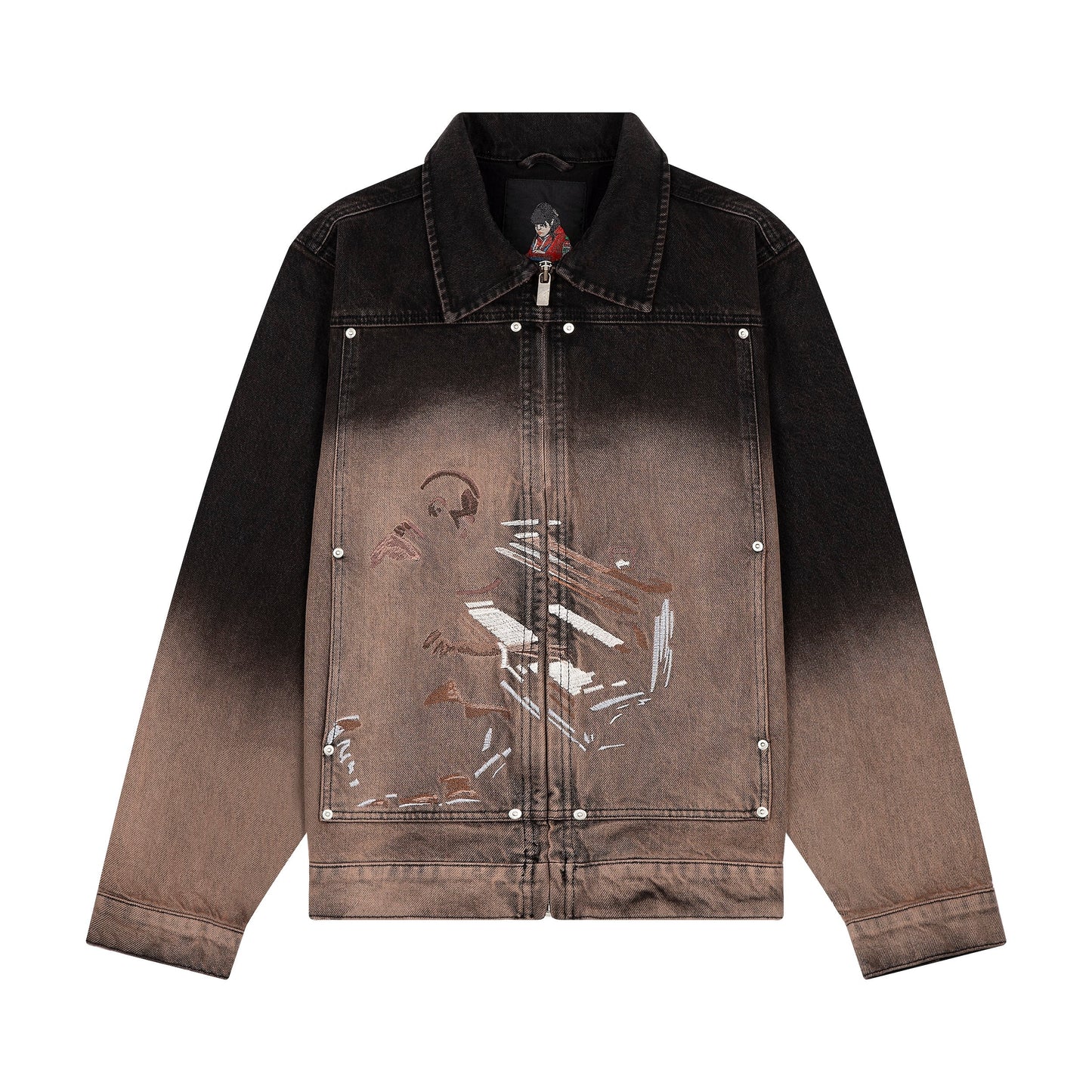 "jazz v2" denim Jacket black