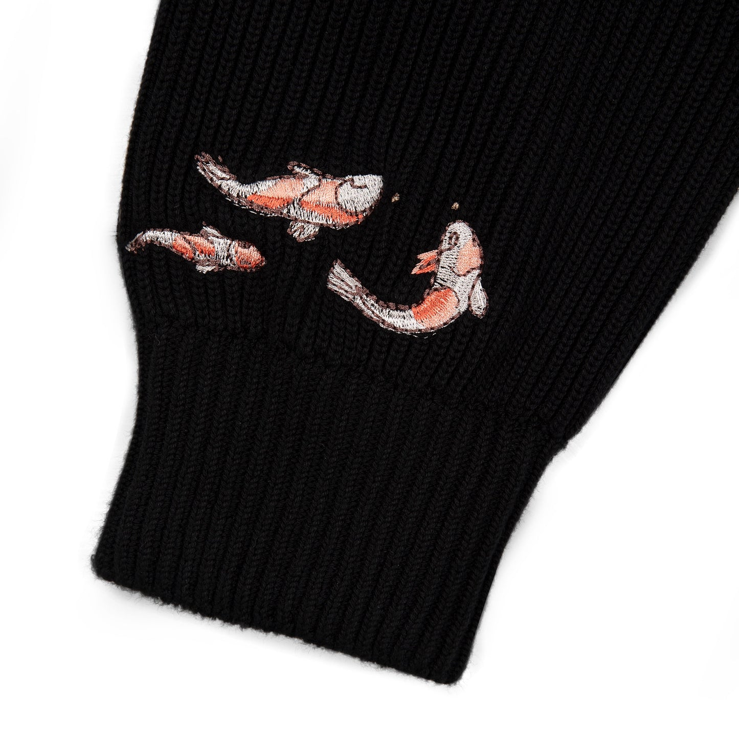"koi fish" Zip Up knit