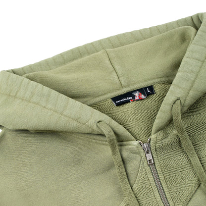 "lotus" Zip Up green