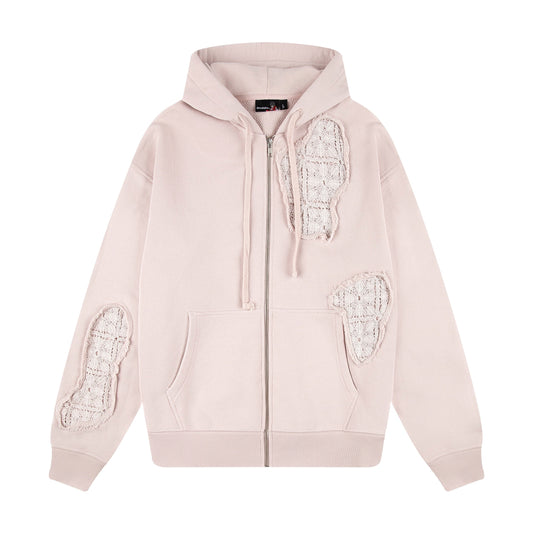 "lotus" Zip Up pink