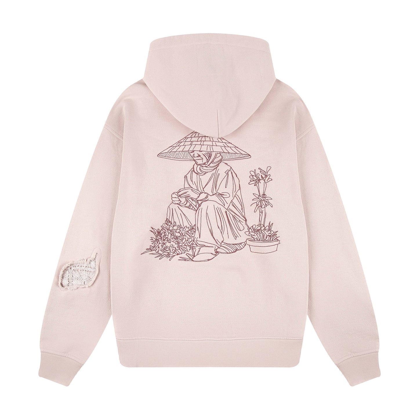 "lotus" Zip Up pink