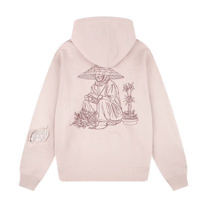 "lotus" Zip Up pink