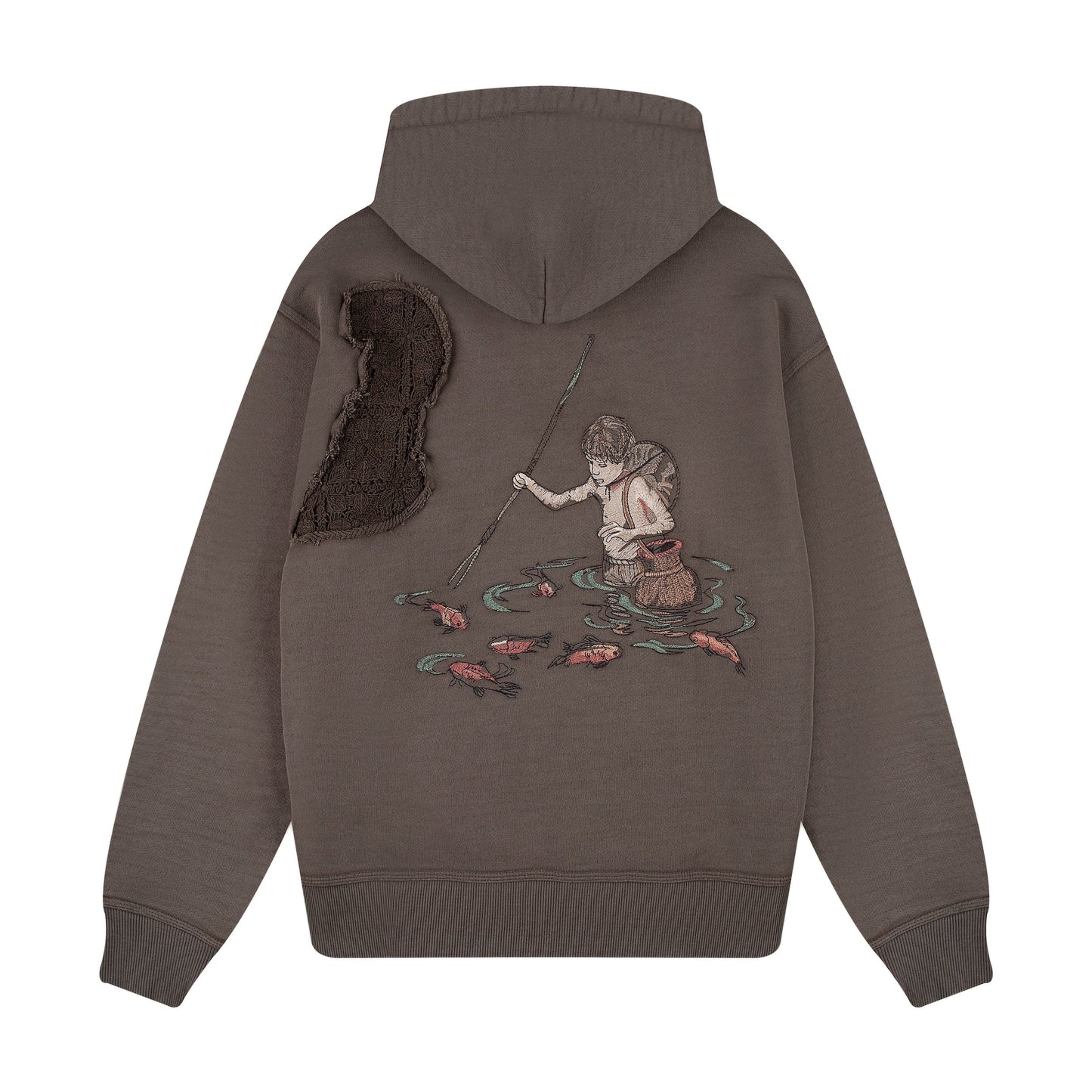 "lotus" Hoodie brown